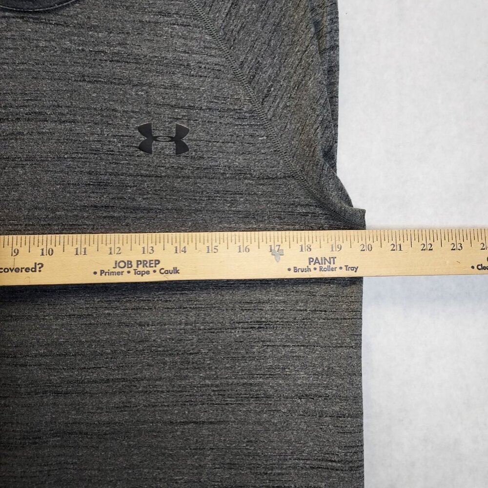 UNDER ARMOUR Heat Gear Shirts Men's S Loose Gray Long Sleeve Green Compression T - Picture 8 of 16